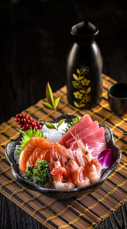 sushi japonés de pulpo bebé