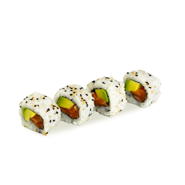 California Sésamo + Aguacate + Salmón, 8 Unidades